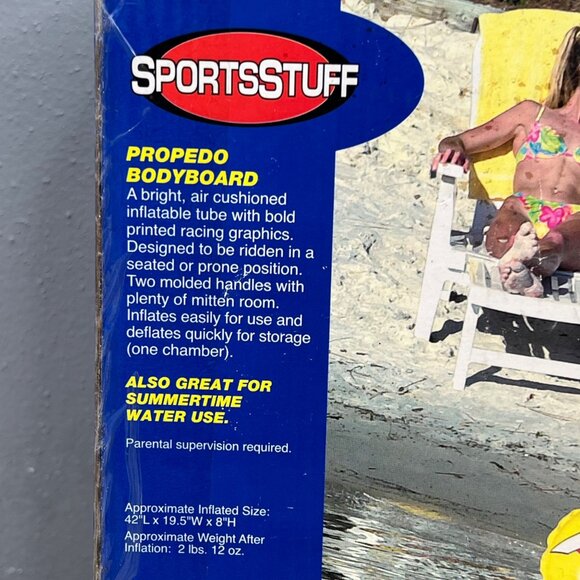 SportsStuff Propedo Bodyboard Sled Tube Water Snow Inflatable New Distressed Box - Picture 6 of 9